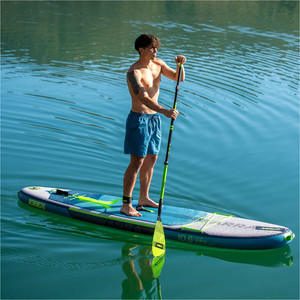 2023 Jobe Yarra 10'6 Aufblasbares Sup Paddle Board Paket 486423013 - Board, Tasche, Pumpe, Paddel & Leine - Stahlblau